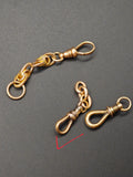 Antique 10k (Marked 14K) Solid Gold Swivel Dog Clip, Clasp, Chain Connector Extender, Charm Holder, Old Findings, Watch Chain Fob Part