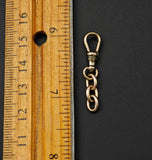 Antique 10k (Marked 14K) Solid Gold Swivel Dog Clip, Clasp, Chain Connector Extender, Charm Holder, Old Findings, Watch Chain Fob Part