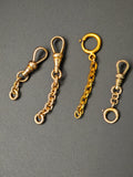 Antique Gold Filled Rolled Gold Swivel Dog Clip, Bolt Clasp, Chain Connector Extender, Charm Holder, Old Findings, Watch Chain Fob Parts