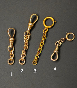 Antique Gold Filled Rolled Gold Swivel Dog Clip, Bolt Clasp, Chain Connector Extender, Charm Holder, Old Findings, Watch Chain Fob Parts