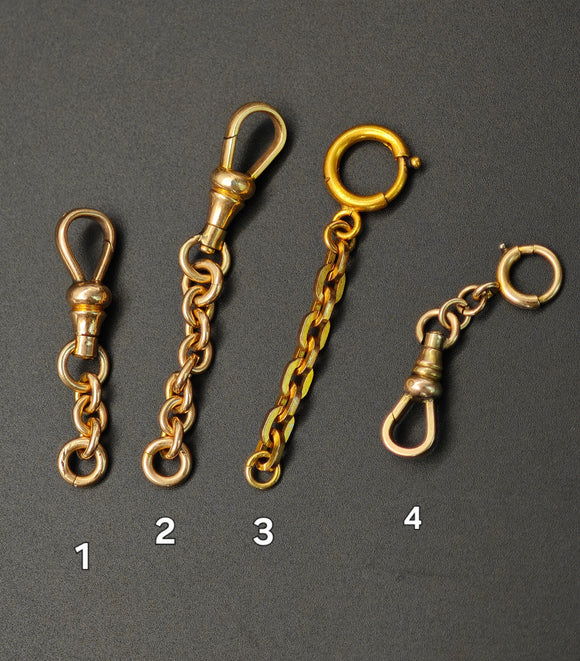 Antique Gold Filled Rolled Gold Swivel Dog Clip, Bolt Clasp, Chain Connector Extender, Charm Holder, Old Findings, Watch Chain Fob Parts