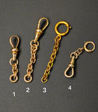 Antique Gold Filled Rolled Gold Swivel Dog Clip, Bolt Clasp, Chain Connector Extender, Charm Holder, Old Findings, Watch Chain Fob Parts