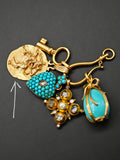 Vintage 14K Gold Sagittarius Zodiac Horoscope Charm Pendant, Lucky Charm