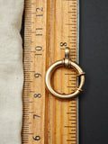 Large Size Antique Gold Filled Bolt Clasp, Chain Connector Extender, Charm Holder, Watch Chain Parts