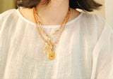 Vintage 14K Gold Sagittarius Zodiac Horoscope Charm Pendant, Lucky Charm