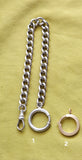 Antique Large Size Gold Filled Bolt Clasp: Watch Chain Parts, Charm Holder
