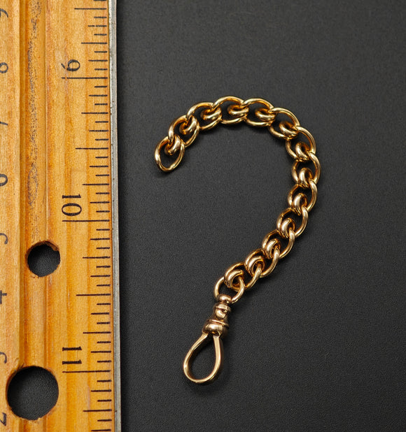 Antique 10k Solid Gold Swivel Dog Clip, Clasp, Chain Connector Extender, Charm Holder, Old Findings, Watch Chain Fob Part