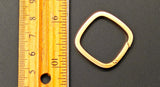Large Size Vintage Gold Filled Rolled Gold Carabiner Clasp, Chain Connector Extender, Charm Holder, Watch Key Chain Findings