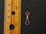 Antique 10k Solid Gold Swivel Dog Clip, Clasp, Chain Connector Extender, Charm Holder, Old Findings, Watch Chain Fob Part