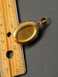 Victorian Etruscan Revival 10K Gold Cameo Oval Locket - Circa 1880s