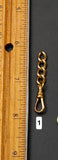 Antique Gold Filled Rolled-Gold Swivel Dog Clip, Clasp, Chain Connector Extender, Charm Holder, Old Findings, Watch Chain Fob Part