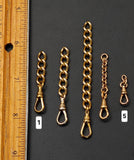 Antique Gold Filled Rolled-Gold Swivel Dog Clip, Clasp, Chain Connector Extender, Charm Holder, Old Findings, Watch Chain Fob Part