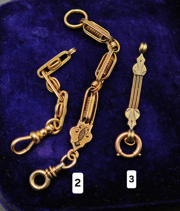 Antique 10k-14K Gold Swivel Dog Clip Chain Extender, Findings, Charm Holder, Gift for Her