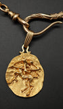 Vintage 14K Gold Sagittarius Zodiac Horoscope Charm Pendant, Lucky Charm