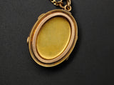 Victorian Etruscan Revival 14K-15K Gold Seed Pearl Oval Locket - Circa 1880s