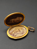 Victorian Etruscan Revival 14k Locket- Circa 1880s