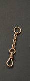 Antique 10k Solid Gold Swivel Dog Clip Extender, Watch Chain Fob Part