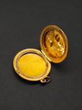 Antique Art Nouveau 10K Repoussé “Gibson Girl” Lady Locket, Gift for Her
