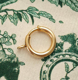 Antique Large Size Gold Filled Bolt Clasp: Watch Chain Parts, Charm Holder