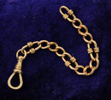 Antique 10k Solid Gold Swivel Dog Clip Chain Extender, Watch Chain Fob Part