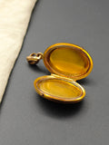 Victorian Etruscan Revival 12k Seed Pearl Oval Locket- Circa 1880s