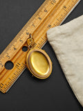 Victorian Etruscan Revival 12k Seed Pearl Oval Locket- Circa 1880s