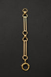 Antique 14k Gold Bar Link Chain Extender, Bolt Clasp