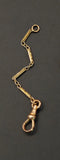 Antique Gold Filled Swivel Dog Clip Clasp Chain Extender, Watch Chain Parts