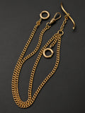 Original Antique 14k Curb Link Watch Chain, 19.5"