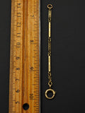 Antique 14K Gold Bolt Clasp Bar Link Chain Extender