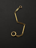 Antique 14K Gold Bolt Clasp Bar Link Chain Extender