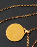 Vintage French 18K Gold Madonna Virgin Mary Medal Medallion Pendant, Religious Protection Charm