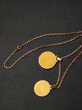 Vintage French 18K Gold Madonna Virgin Mary Medal Medallion Pendant, Religious Protection Charm