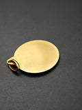 Vintage French 18K Gold Saint Christopher Medal Medallion Pendant, Religious Protection Charm