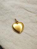 Antique Late Victorian Petite Charm Size 14K Solid Gold Heart Locket, No Monogram, Circa 1900, Gift for Her