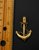 Vintage 18K Gold Anchor Charm/Pendant, Lucky Charm, Protection Talisman