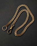 Antique 10K Curb Link Short Albert Watch Chain, 11" long, Chain Extender