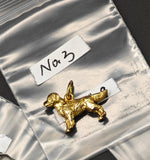 Vintage 8K/14K Yellow and White Gold French Bulldog Charm Pendant, Gift for Her