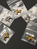 Vintage 8K/14K Yellow and White Gold French Bulldog Charm Pendant, Gift for Her