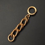 Antique Gold Filled Bolt Clasp, Watch Chain Fob Part, Chain Connector, Charm Holder
