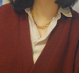 Antique Gold Filled Medium-Large Bolt Clasp, Watch Chain Fob Part, Chain Connector, Charm Holder