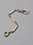 Antique Gold Filled Swivel Dog Clip Bolt Clasp Set, Chain Connector Extender, Charm Holder, Old Findings, Watch Chain Fob Parts