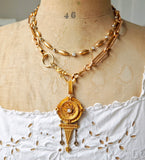 Vintage 18K Platinum Bezel Set Old Mine Old European Cut Diamond Stationed Necklace, 2.25 CTW, 16.5", Gift for Her
