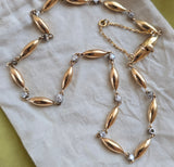 Vintage 18K Platinum Bezel Set Old Mine Old European Cut Diamond Stationed Necklace, 2.25 CTW, 16.5", Gift for Her