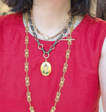 Antique Edwardian 14k Filigree Sautoir Necklace, 32.25"