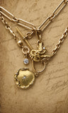 Antique French 18k Gold Old Mine Cut Damond Chimera Griffin Dragon Brooch, Circa 1900