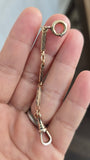Antique Gold Filled Swivel Dog Clip Bolt Clasp Set, Chain Connector Extender, Charm Holder, Old Findings, Watch Chain Fob Parts