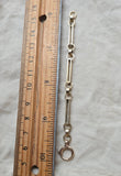 Antique Austro-Hungarian 14k Gold Bar Link Chain Extender, Bolt Clasp
