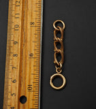 Antique Gold Filled Bolt Clasp, Watch Chain Fob Part, Chain Connector, Charm Holder
