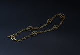 Authentic Vintage David Yurman 18K Ornate Link Toggle Chain Choker Necklace, 16.25 Inches